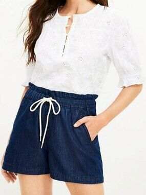 LOFT NWT Denim Pull-On Shorts size S